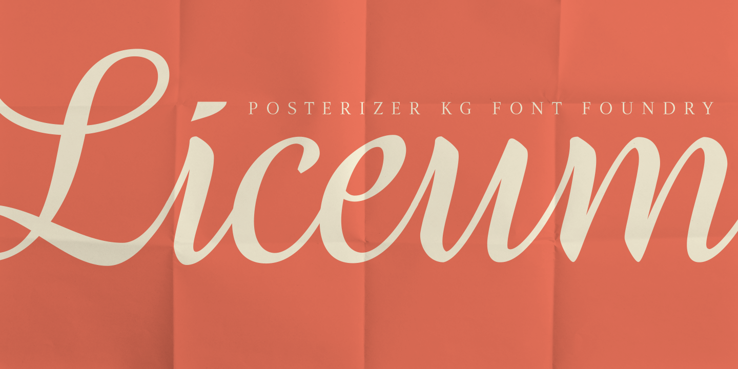 Beispiel einer Liceum Regular-Schriftart